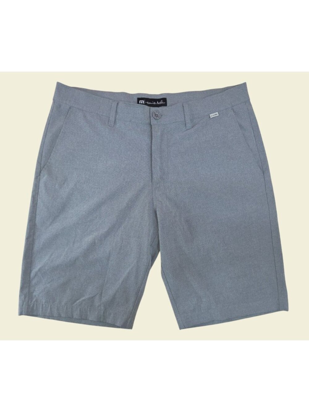 Travis Mathew Mens Casual Wear Gray Shorts Size 34
